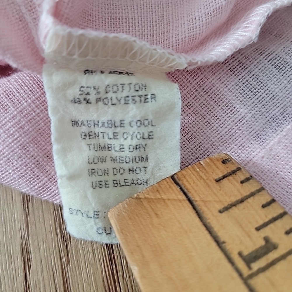 Alan Stuart Men's Vintage Polo Shirt Size 2XL Pink Button Down Short Sleeve - Picture 10 of 11